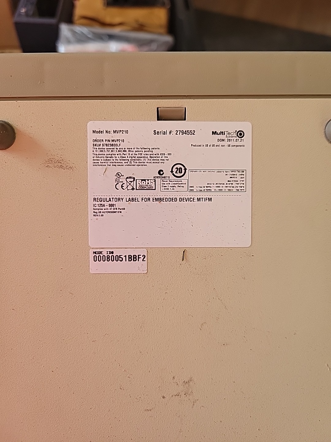 Multi-Tech MVP210 MultiVoIP 2 FXS /2 FXS Port Gateway