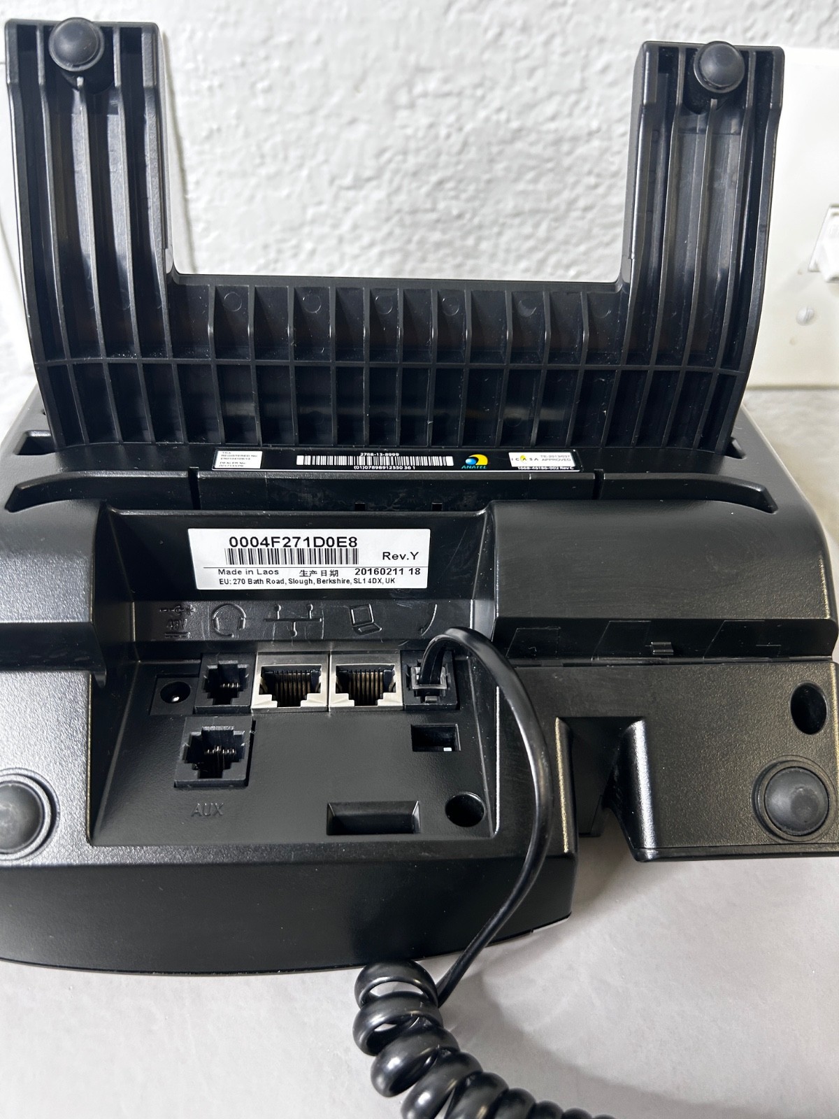 ot of 6 Polycom VVX410 Business Media IP Phones w/ Power Adapters HD Voice