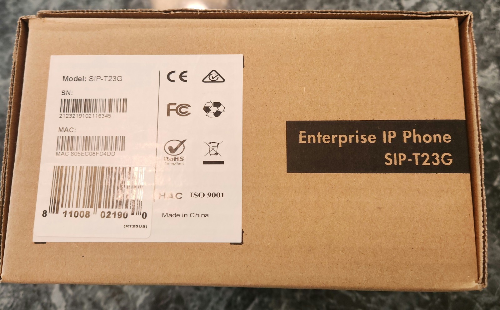 New in Box Yealink SIP-T23G VOIP 3 Line Phone