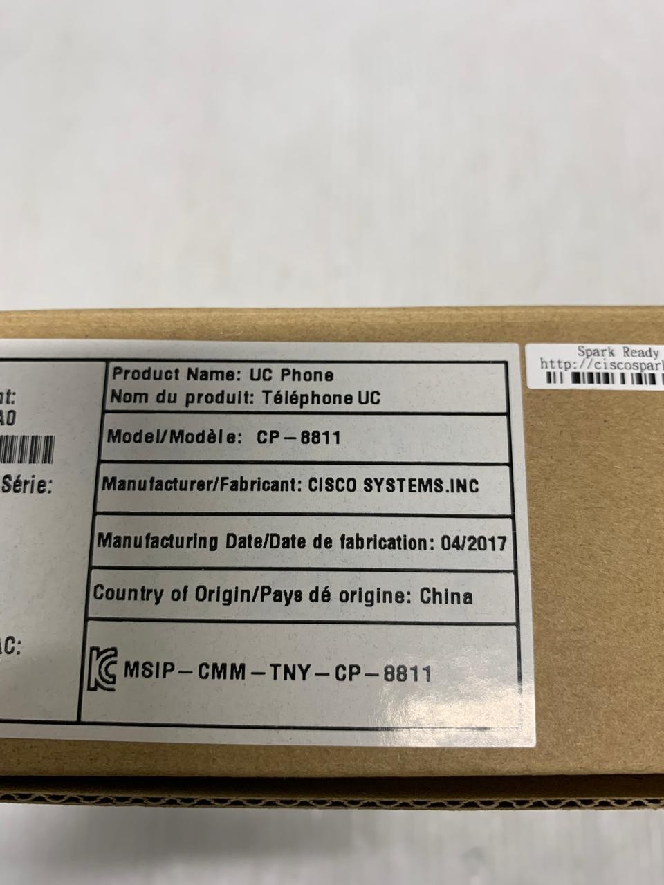 Cisco CP-8811 CP-8811-K9 IP Office Phone With Cord Handset & Stand OPEN BOX