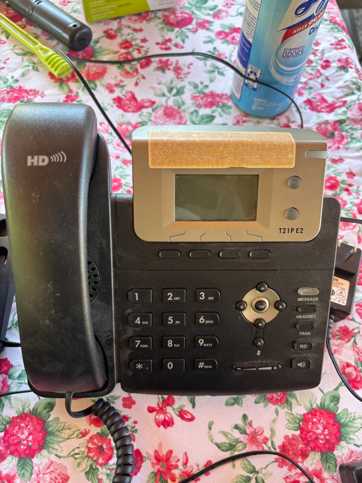 Lot 4EA – Yealink Phone SIP-T21P E2 PoE Entry-level VoIP 2 Lines, HD Voice, LCD