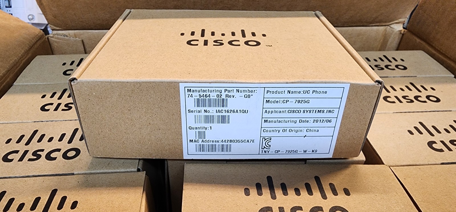 LOT OF 36 Cisco 7925G Unified Wireless IP Phone CP-7925G (NO BATTERY & CHARGER)
