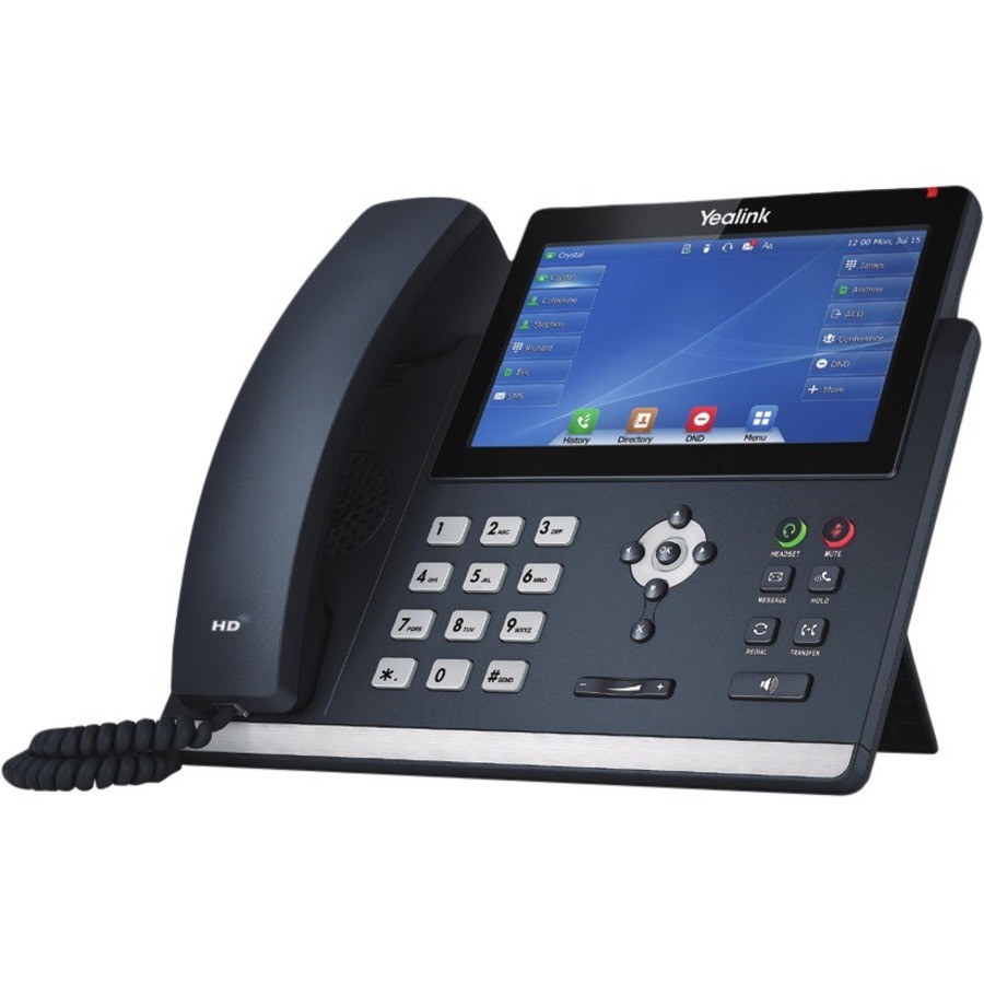 Yealink SIP-T48U IP Phone – Corded – Corded – Wall Mountable – Classic Gray