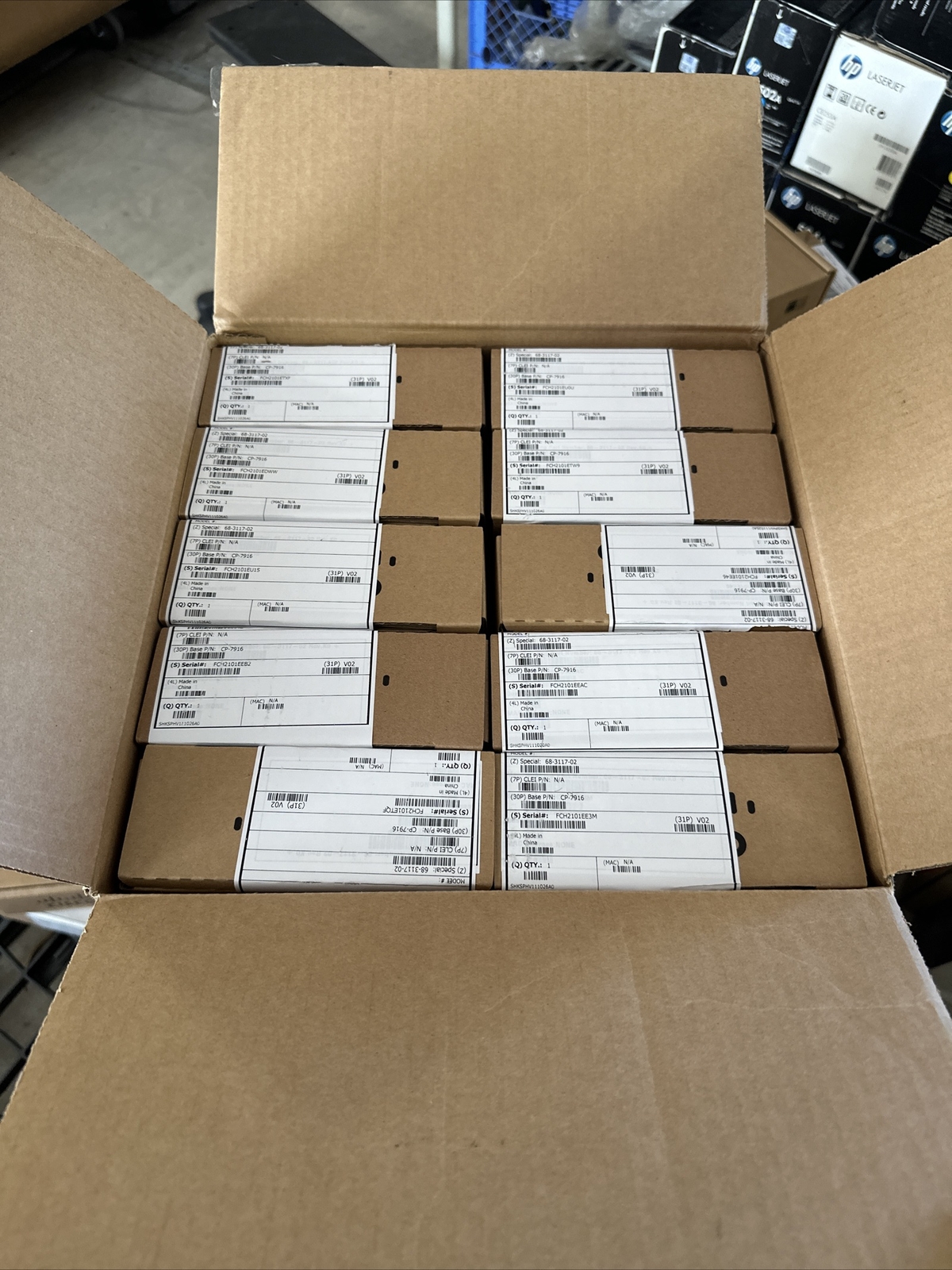 Lot Of 10 CISCO CP-7916 COLOR EXPANSION MODULE Works W/ 7962 7965 & 7975 Phones