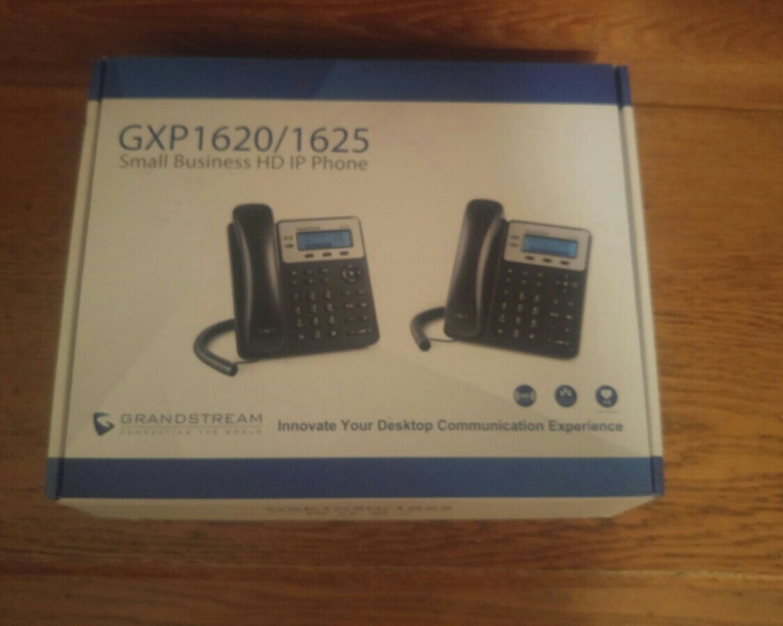 Grandstream GXP1620/1625 Small Business HD IP, 3-Way Conferencing Black Phone