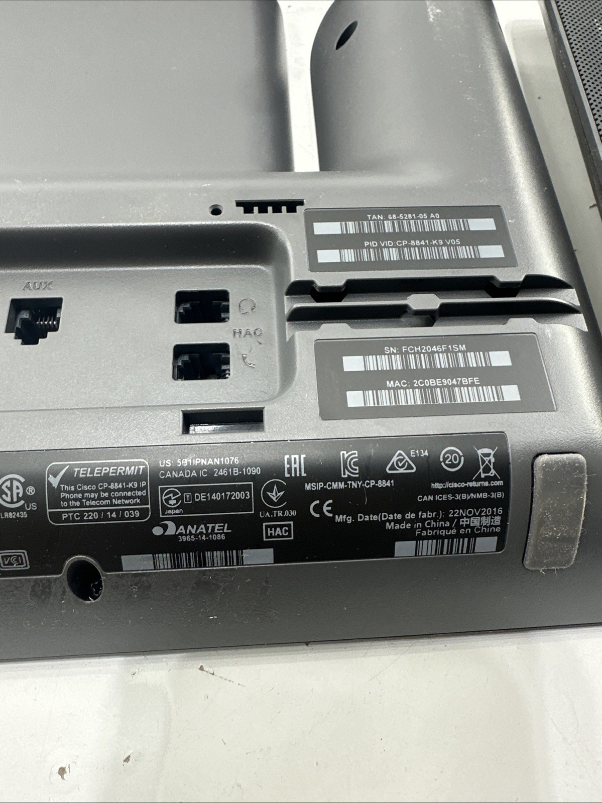Cisco 8841 VoIP IP Color LCD Display Charcoal Business Phone CP-8841-K9 Lot 8