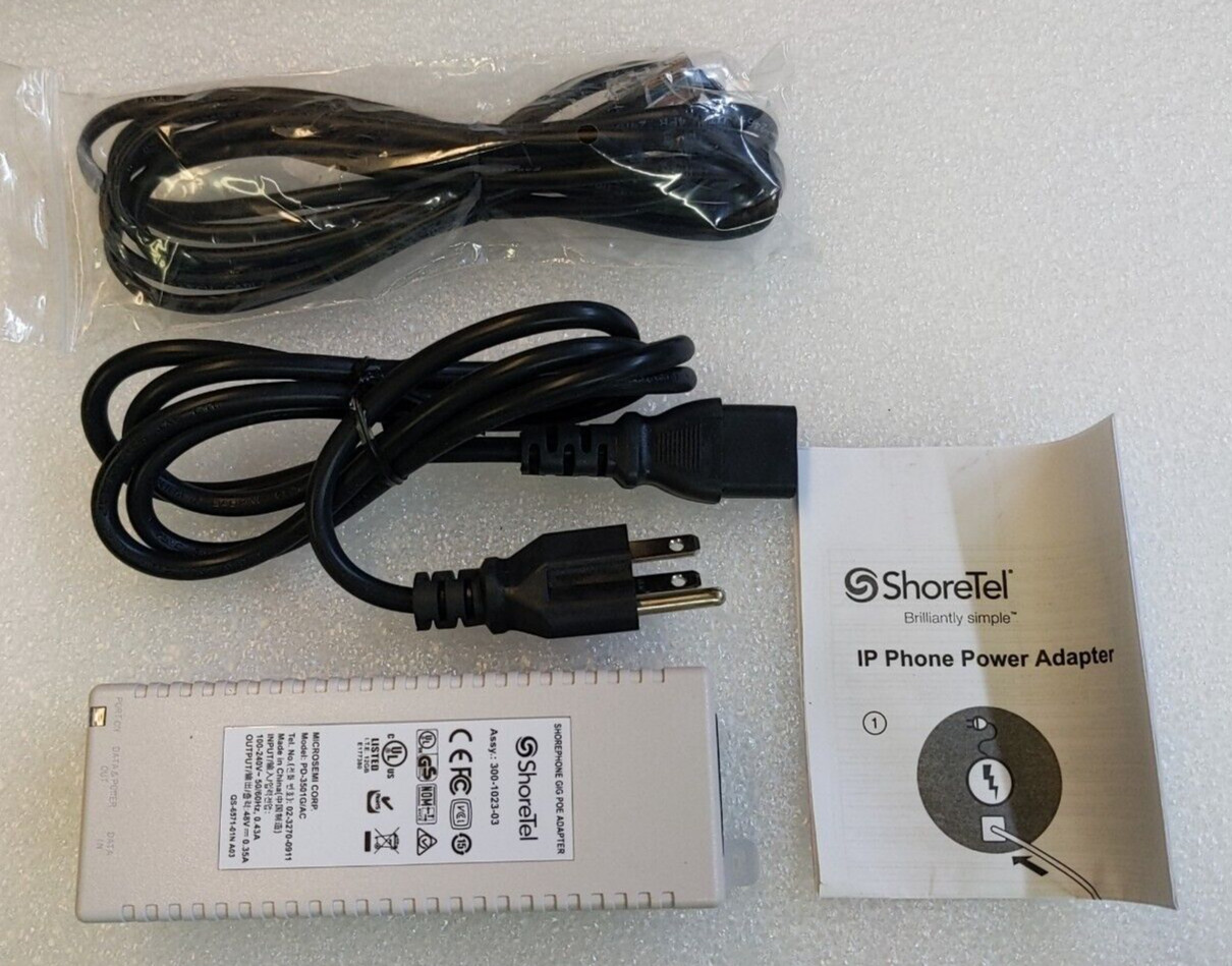 Grandstream GXP2135 IP Phone 8-Line Enterprise VoIP + Gigabit POE Adapter Power