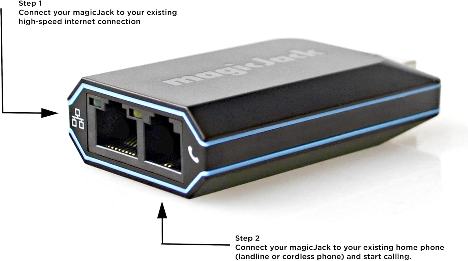 magicJack VOIP Phone Adapter – Unlimited Calls to US & Canada, No 2023