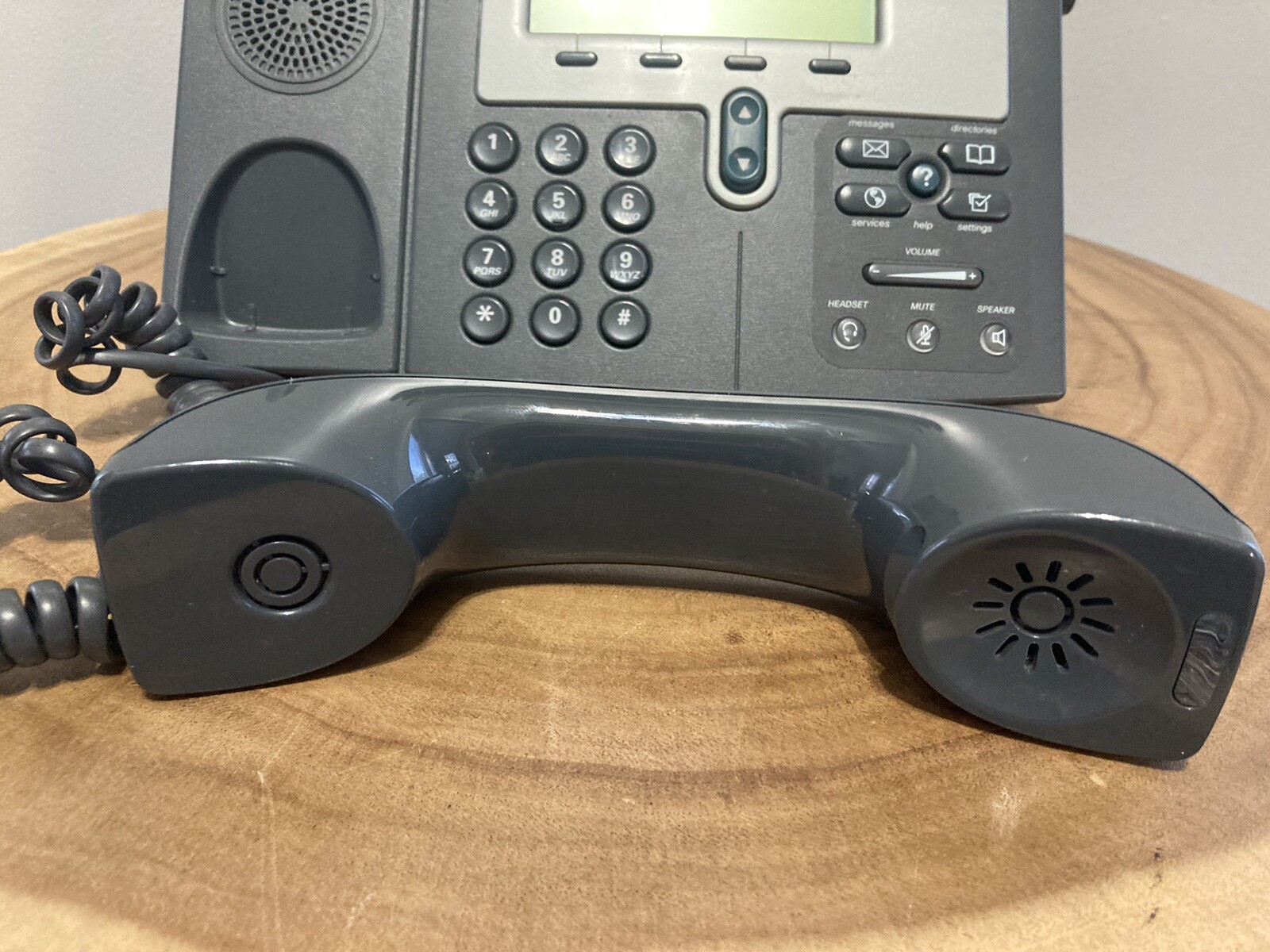 Cisco CP-7942G Unified IP VoIP Business Office Phone with Base and Handset
