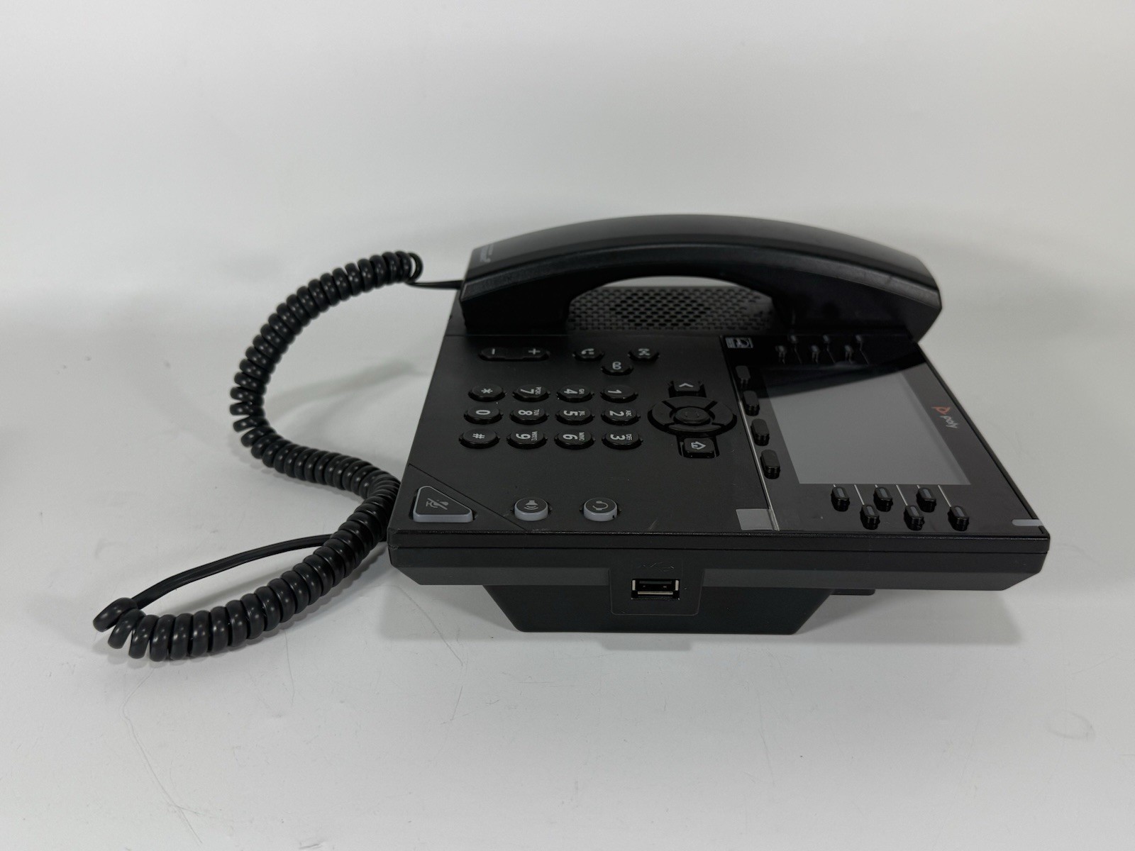 Lot of 4 Poly VVX 450 VoIP 12-Line Enterprise 4.3″ Color LCD Business Phone