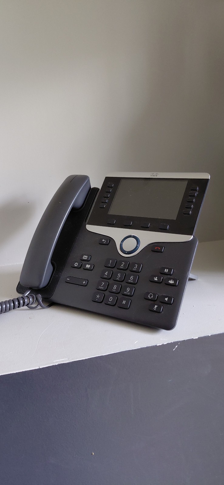 Cisco 8841 CP-8841-K9 IP Phone – Charcoal – Stand included – Cables not included