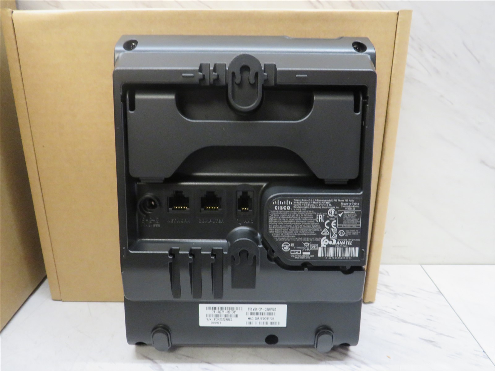 New Sealed Lot of 10 Cisco Unified CP-3905 UC Standard Headset SIP Phone