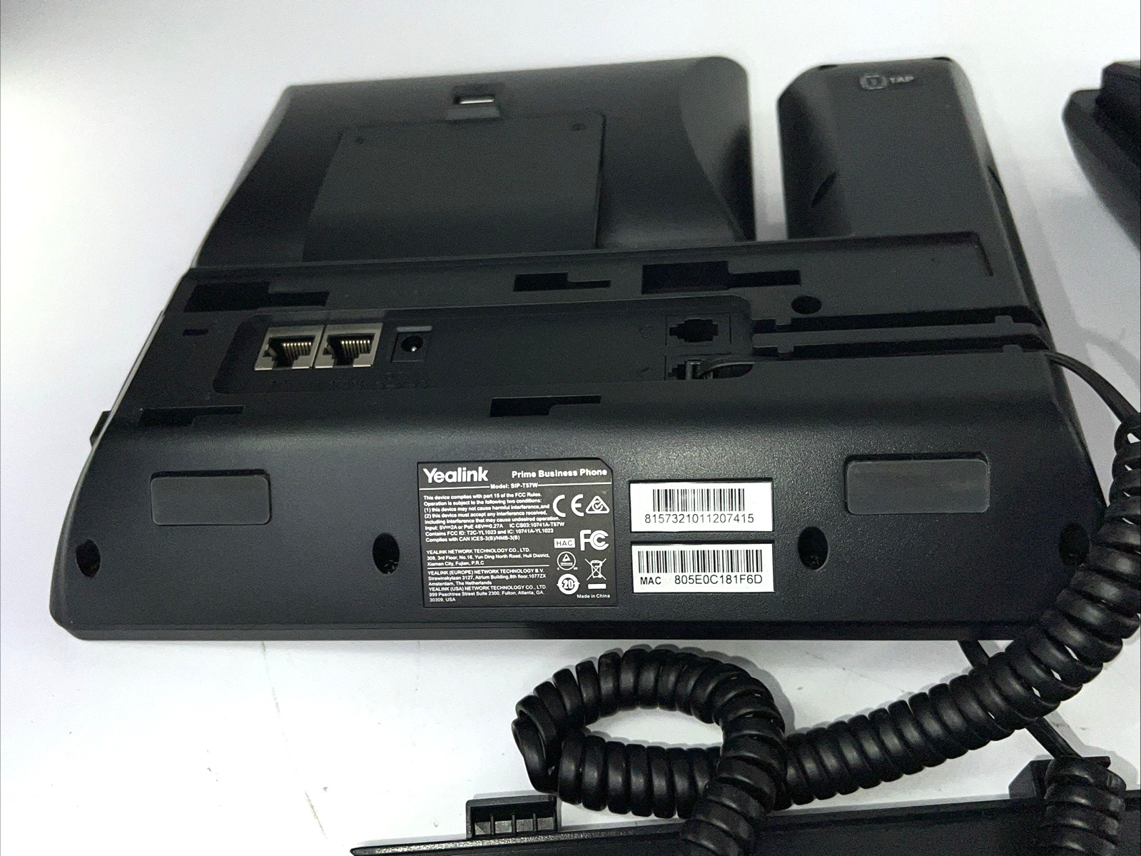 LOT 2x Yealink SIP-T57W Verizon Business VoIP Phones Handsets Bases Reset BUNDLE