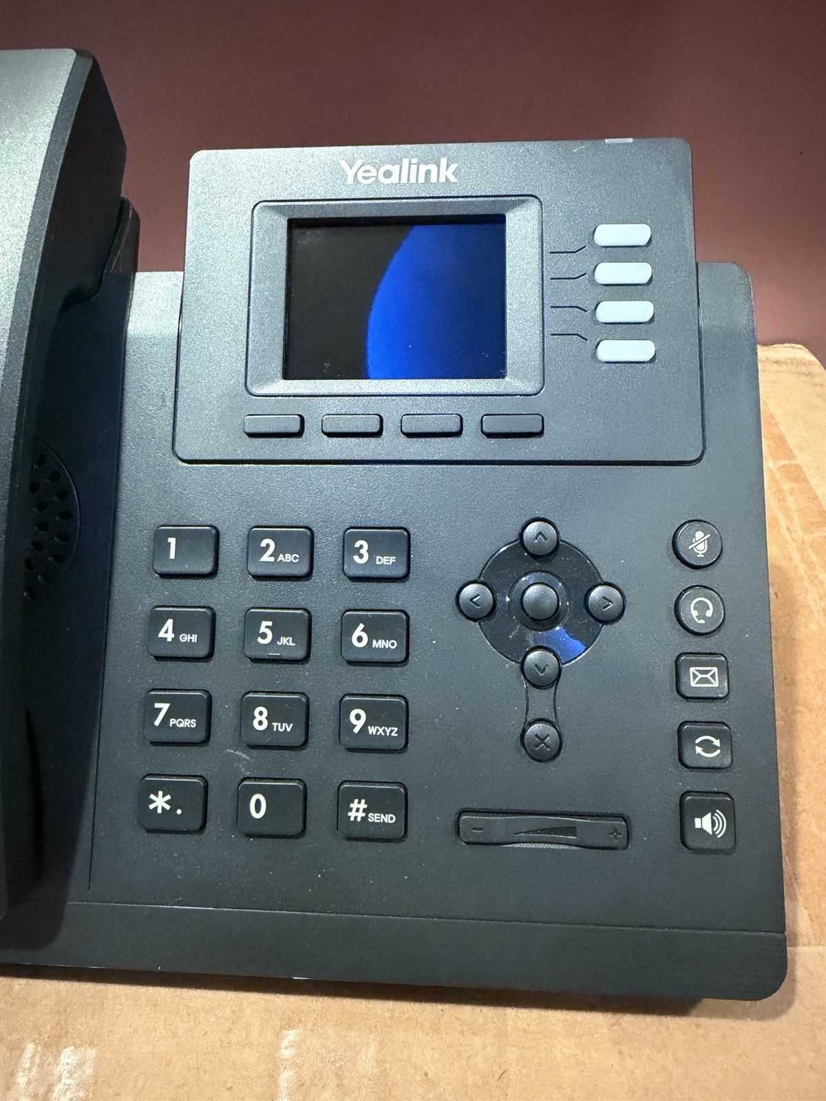 Yealink SIP-T33G 4-Line Corded VoIP IP Phone Wideband Audio Ethernet Black