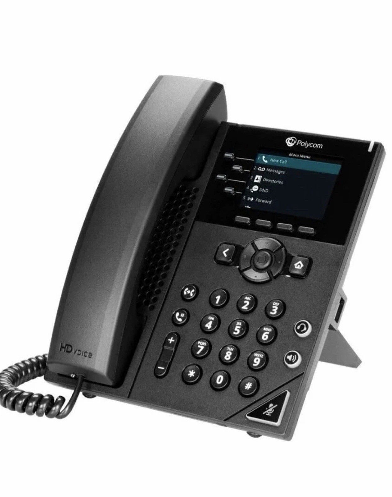Poly VVX 250 IP Phone Corded Corded Desktop Wall Mountable Black 89B62AA