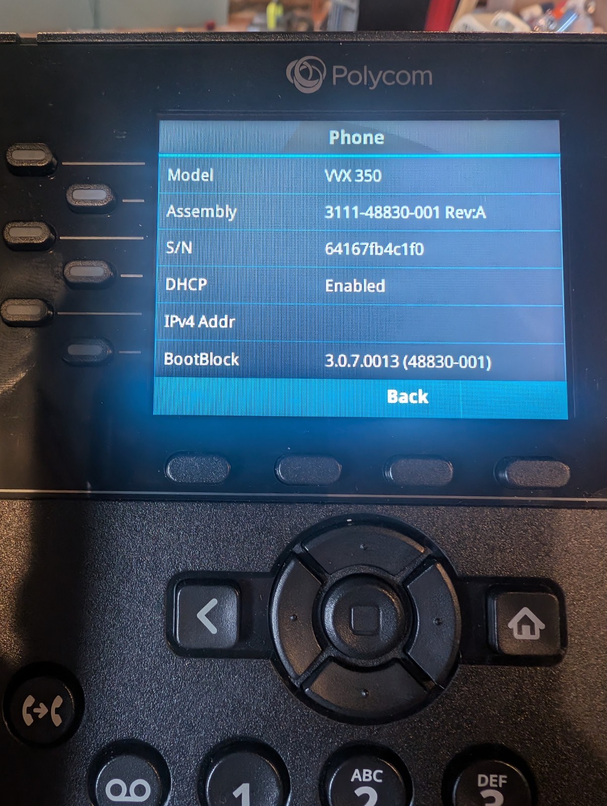 Polycom 2200-48830-001 VVX 350 6-Lines Business IP Desk Phone