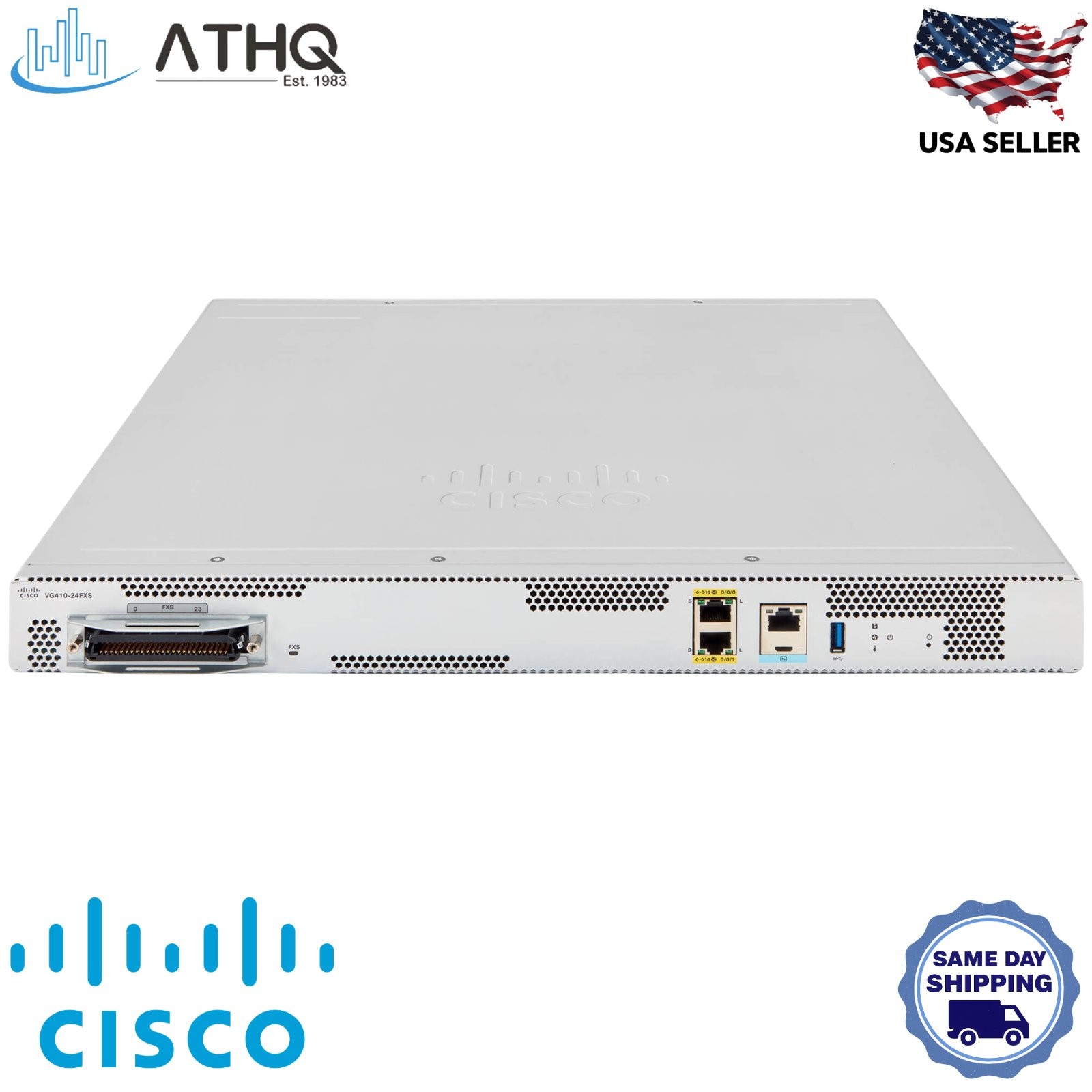 Cisco VG410-24FXS 24-Port FXS Analog Voice Gateway SIP VoIP Gigabit Ethernet NEW