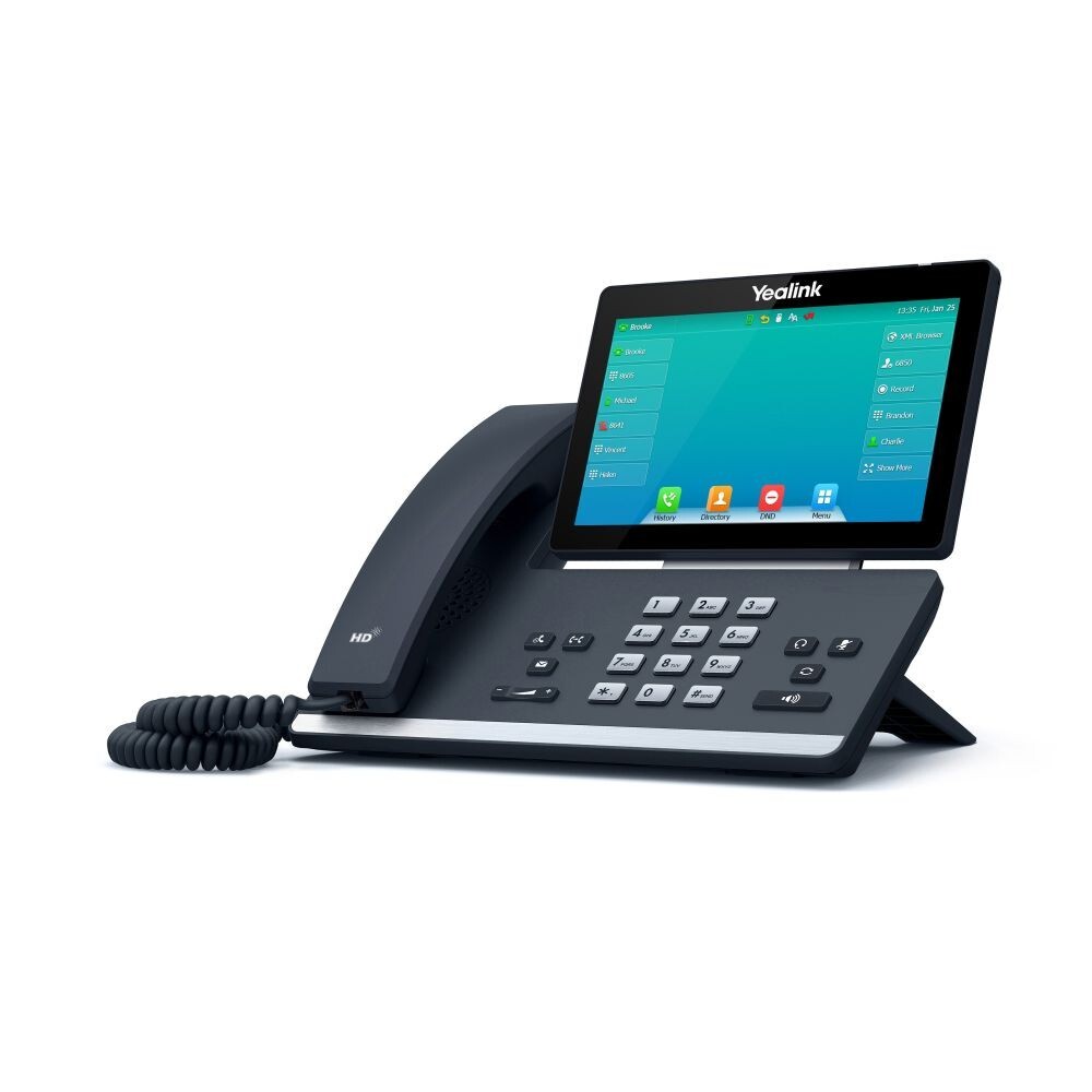 4 Pack Yealink SIP-T57W Premium IP Phone with Built-In Bluetooth & WIFI 16 SIP